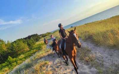 Obóz młodzieżowy, Dąbki - obóz konny nad morzem OW Duet , 10 dni 10-16 lat